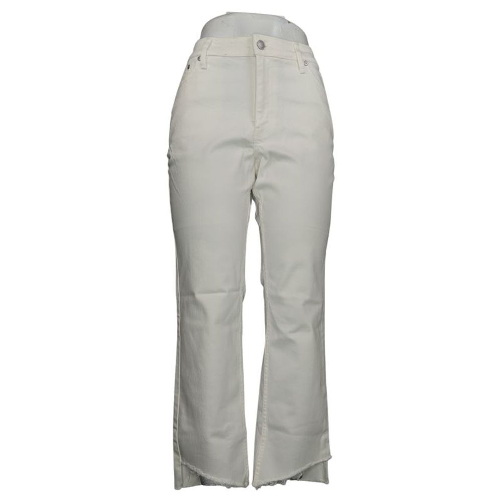 Candace Cameron Bure Women's Sz 8 Petite Raw Edge Jean White A472449